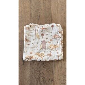 Life Tree Bamboo Cotton Baby Blanket Beach Neutral Ocean Toddler 46x46 Lifetree